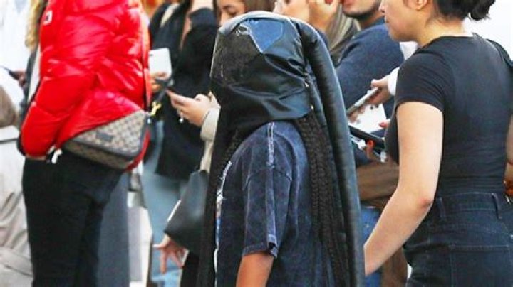 North West Wears Face-Covering Outfit Like Dad Kanye & Mom Kim K Hollywood Life |